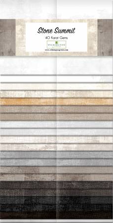 Wilmington - Dry Brush - Stone Summit 2.5" Karat Gems 40 Piece – Tonal Blender Strips