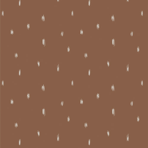 Art Gallery Fabrics Dotting Tawny Fabric – Brown Geometric Blender by Sharon Holland