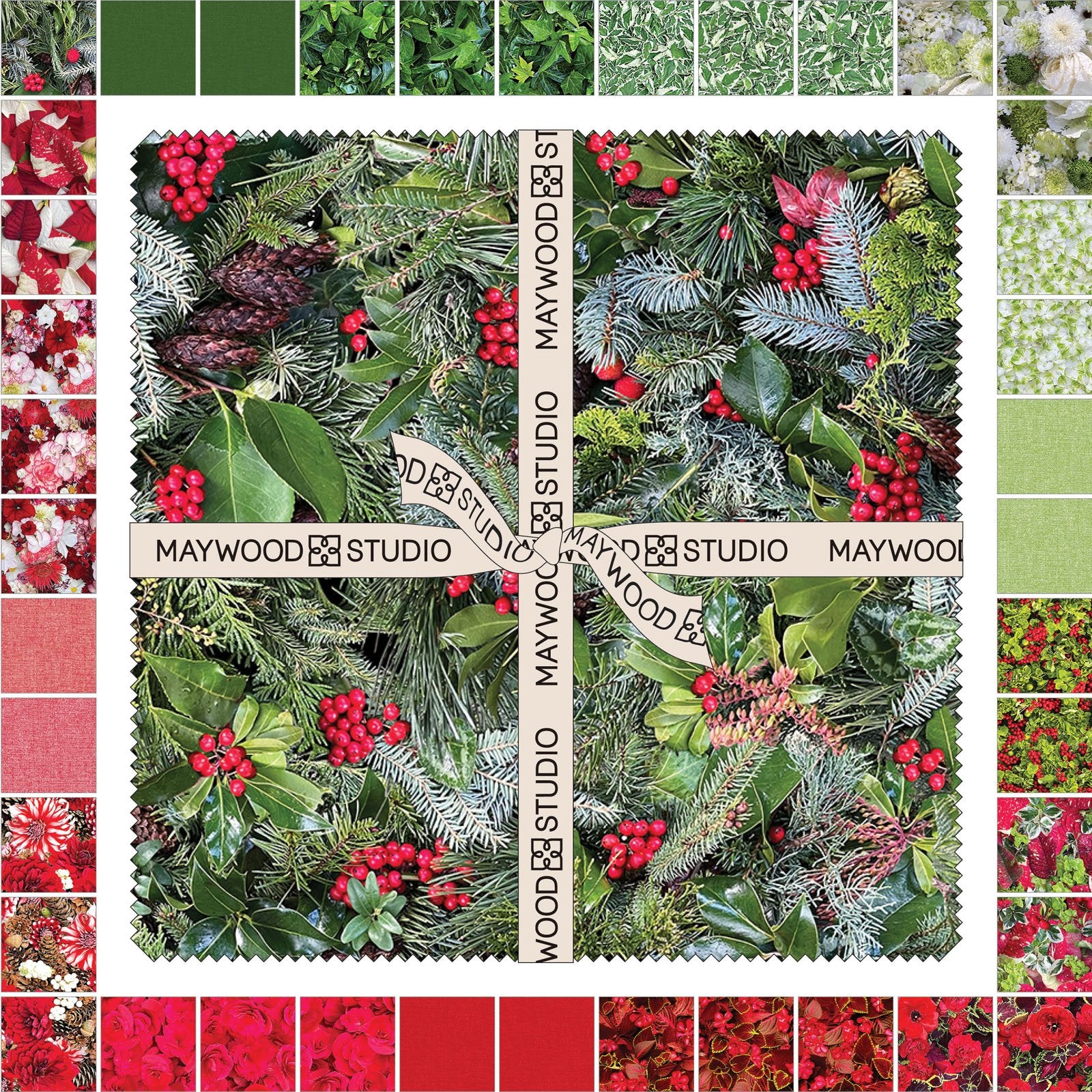 Maywood - Hand Picked-CHRISTMAS - 42 -10in Squares - SQ-MASHPCH