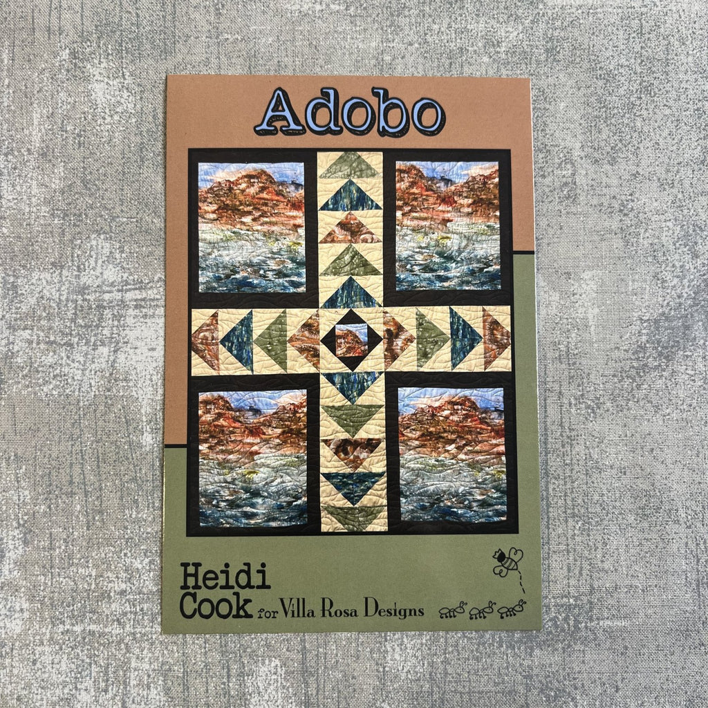Southwest Buffalo/Bison Quilt Kit – Adobo by Villa Rosa Designs – Rustic Western Fabric Kit – Brown Tan Cream Quilt Kit