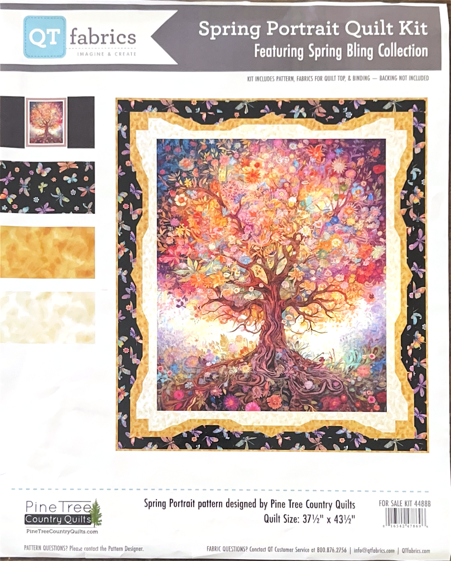 SPRING BLING - WALL HANGING QUIT KIT - 37.5 X 43.5