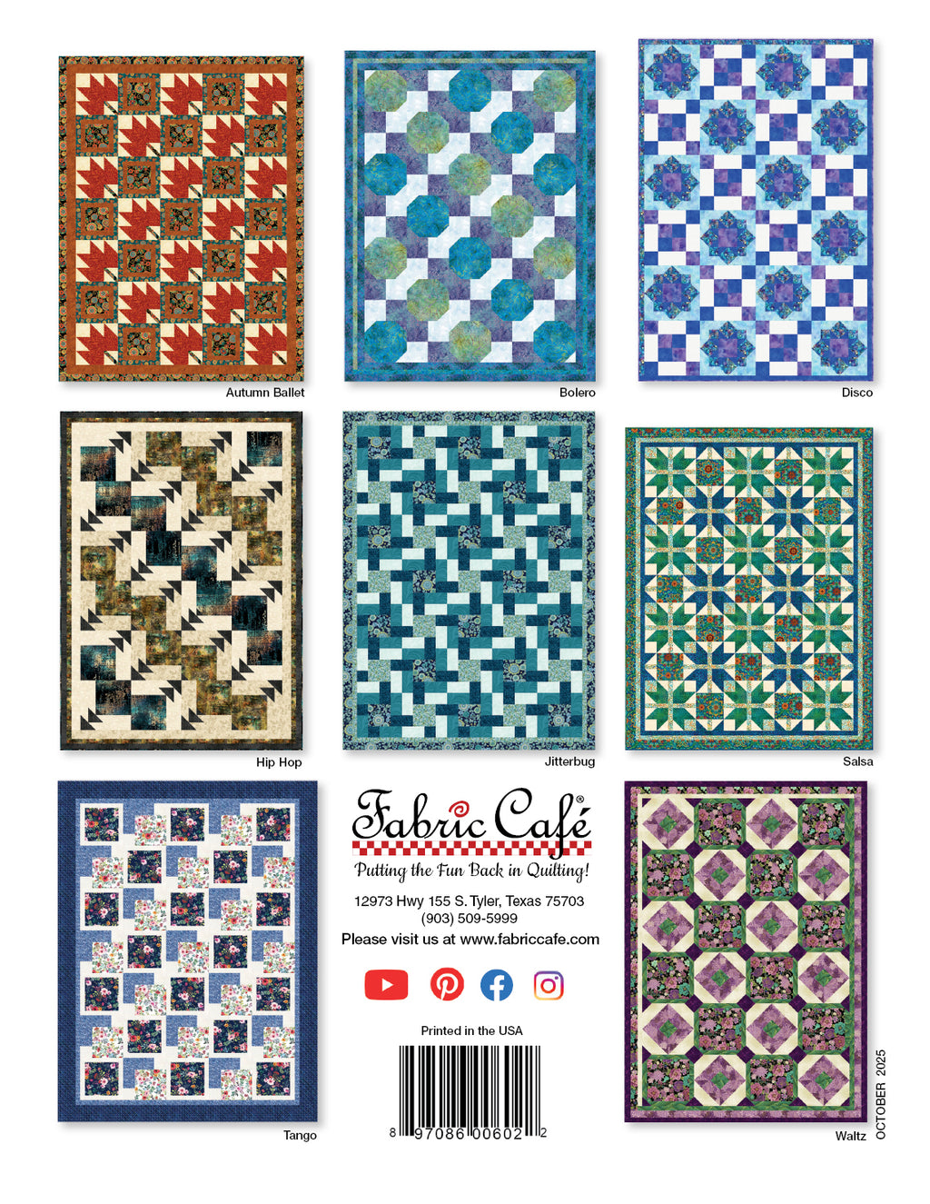 Step It Up with 5-Yard Quilts Book from Fabric Café