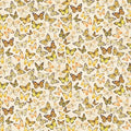 Timeless Treasures - Sunflower Farm - Tossed Butterflies Cream Fabric - by Chong-A Hwang