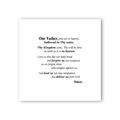 Lord’s Prayer Fabric Squares – 3.5" Precut Cotton (Pack of 5)
