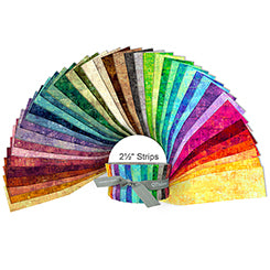 QT - Vibe 45" - MOTTLED BLENDERS - 42 - 2.5" Strips - VIBE-PKX
