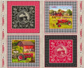 Farmall Sweet Farmhouse Tractor Toile Pillow Panel Fabric (44" x 34") by Sykel Enterprises