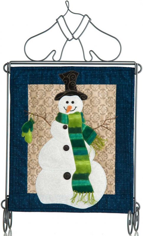 Cozy Snowman  by Julie Wurzer - Wall Hanging Pattern – 12"x14" for Patch Abilities